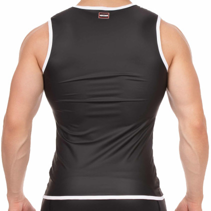 Veste Biker Robin Noir - Blanc Barcode