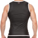 Barcode Robin Biker Vest - Black - White