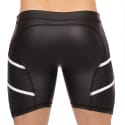 Barcode Short Biker Nuru Noir - Blanc