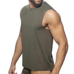 Addicted Veloz Dry Tank Top - Khaki