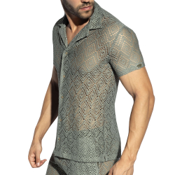 ES Collection Ibiza Retro Shirt - Khaki