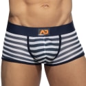 Addicted Sailor Mesh Trunks - Navy - White
