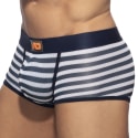 Addicted Sailor Mesh Trunks - Navy - White