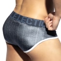 ES Collection Slip Velours Rayé Marine