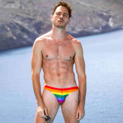 SKU Bikini Swim Briefs - Rainbow
