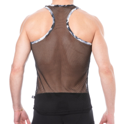 Débardeur Summer Mesh Noir Andrew Christian