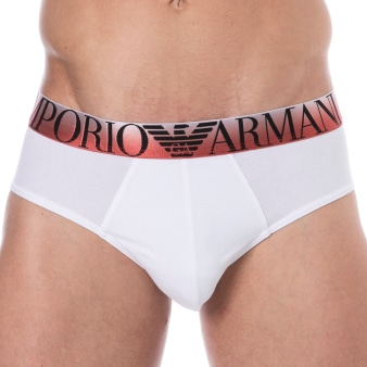 Emporio Armani Superfine Cotton Briefs - White