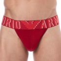 Emporio Armani Jock Strap Megalogo Coton Rouge