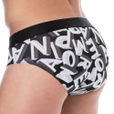 Emporio Armani Slip Bold All Over Lettering Coton Noir