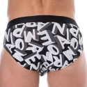 Emporio Armani Slip Bold All Over Lettering Coton Noir