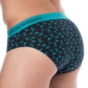 Emporio Armani Pure Cotton Briefs  - Navy - Logo