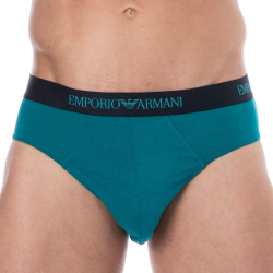 Slip Pure Cotton Bleu Paon Emporio Armani