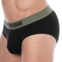 Emporio Armani Basic Microfiber Briefs - Black