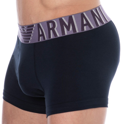 Boxer Megalogo Coton Marine Emporio Armani