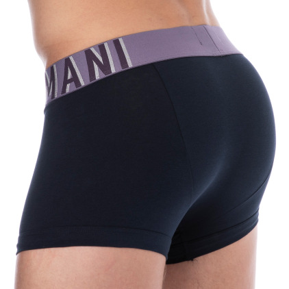 Boxer Megalogo Coton Marine Emporio Armani