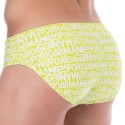 Emporio Armani Slip de Bain All Over Logo Citron Vert 