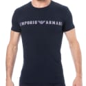 Emporio Armani Megalogo Cotton T-Shirt  - Navy