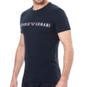 Emporio Armani T-Shirt Megalogo Coton Marine