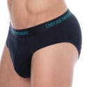 Emporio Armani Pure Cotton Briefs  - Navy
