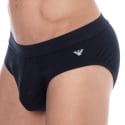 Emporio Armani Eagle Rib Briefs - Navy