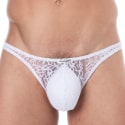 Joe Snyder Classic Lace Thong - White
