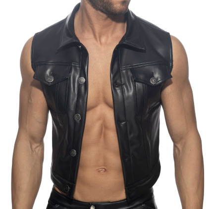 Veste Fetish Rub Noire AD Fetish