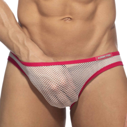 Slip Bikini C-Through Mesh Blanc Addicted