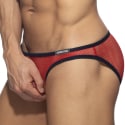 Addicted C-Through Mesh Bikini Briefs - Red