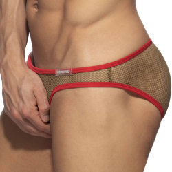 Slip Bikini C-Through Mesh Kaki Addicted