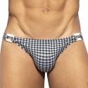 ES Collection Slip de Bain Bikini Vichy Bleu Marine