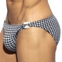 ES Collection Slip de Bain Bikini Vichy Bleu Marine