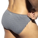 ES Collection Slip de Bain Bikini Vichy Bleu Marine