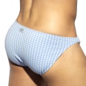 ES Collection Vichy Bikini Swim Briefs - Light Blue