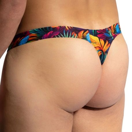 Olaf Benz Blue 2450 Swim Thong - Multicolor