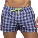 Addicted Short de Bain Flashy Squares Violet