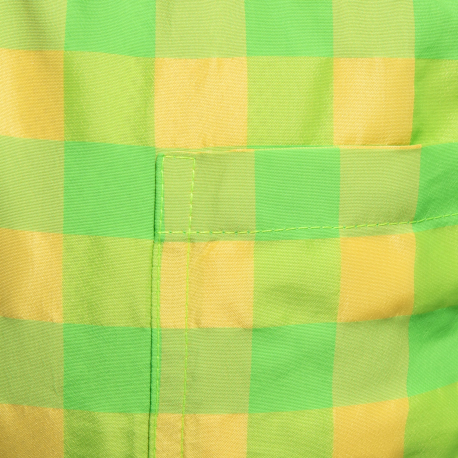 Flashy Squares Swim Shorts - Yellow