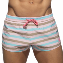 Addicted Cake Stripes Swim Shorts - Pink