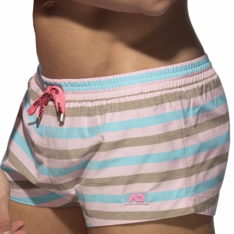 Short de Bain Cake Stripes Rose Addicted