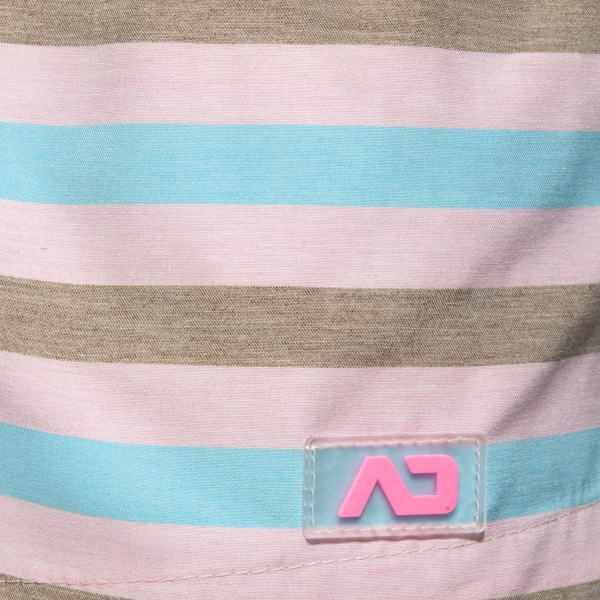 Addicted Cake Stripes Swim Shorts - Pink