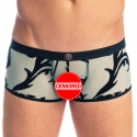 L'Homme invisible Velours Mystique Hipster Push Up Trunks - Turquoise