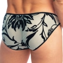 L'Homme invisible Slip Mini Velours Mystique Turquoise