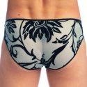 L'Homme invisible Slip Mini Velours Mystique Turquoise