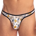 L'Homme invisible Cross String Bikini Sevres Blanc