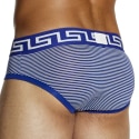 Modus Vivendi Slip Hellenic Rayé Bleu - Blanc