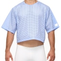 Modus Vivendi Poplin Crop T-Shirt - Light Blue