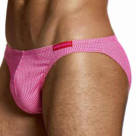 Modus Vivendi Pied de Coq Low Cut Briefs - Fuchsia