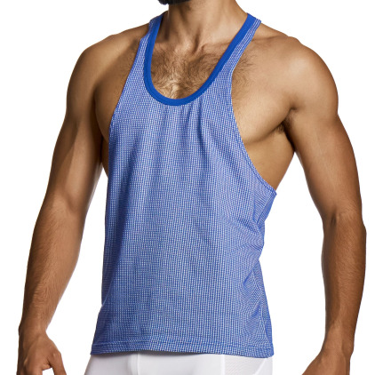 Débardeur Pied de Coq Bleu Modus Vivendi