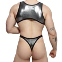 Omohonia Vulcano Clip Thong Bodysuit - Silver