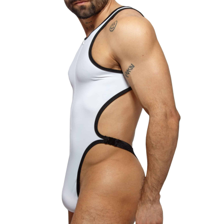 Omohonia Vulcano Clip Thong Bodysuit - White