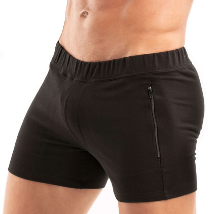Short Paris Zippé Noir TOF Paris